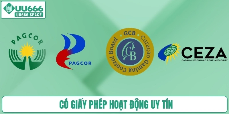 Có giấy phép hoạt động uy tín